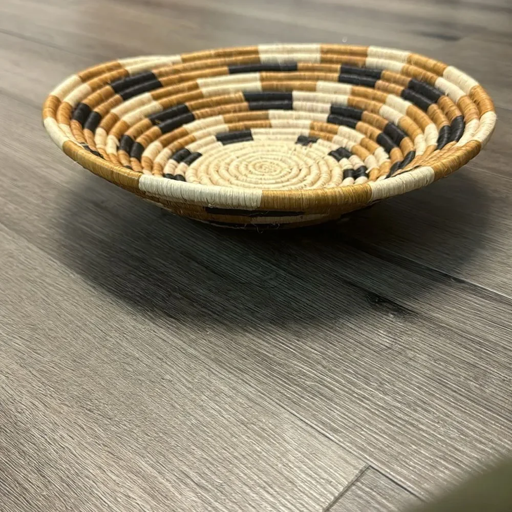 Anthropologie Hanging Seagrass Bowl